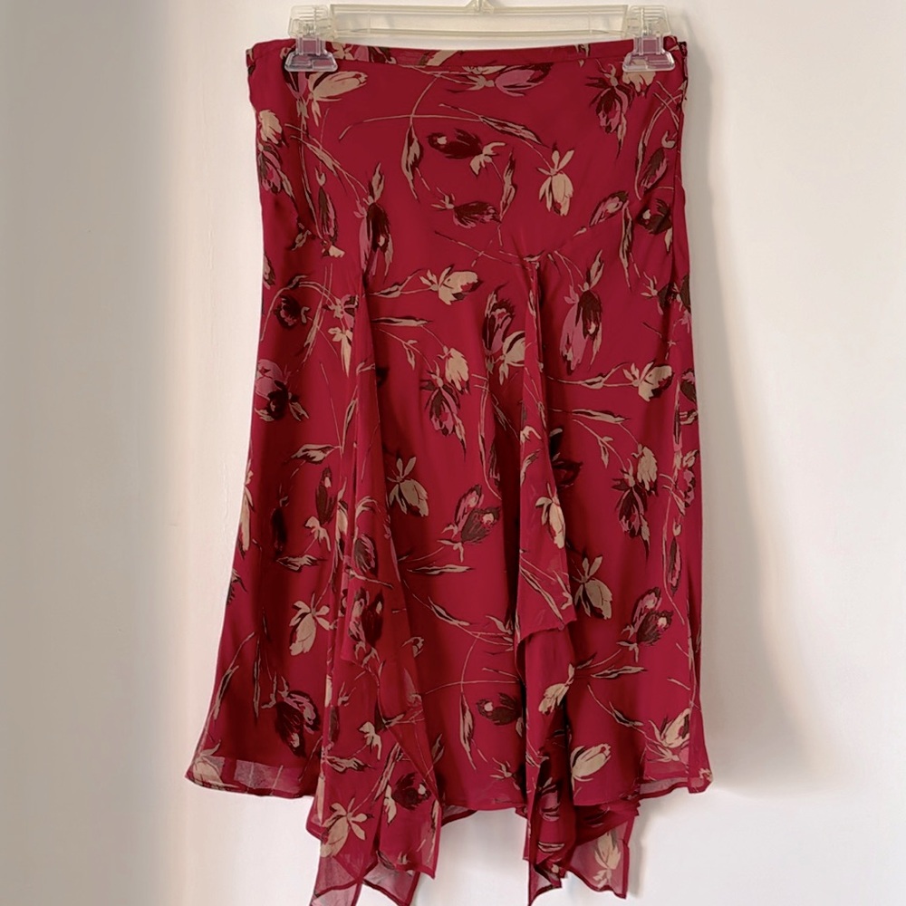 Bcbgmaxaria silk skirt sz 0
